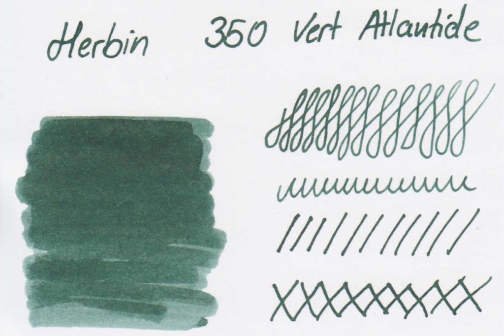 Herbin - 350 - Vert Atlantide - Tinte des Monats herbin 350 vert atlantide farbkarte 1024x683 - Herbin - 350 - Vert Atlantide - Tinte des Monats